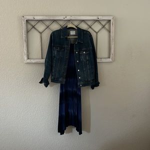 Navy tie dye summer dress